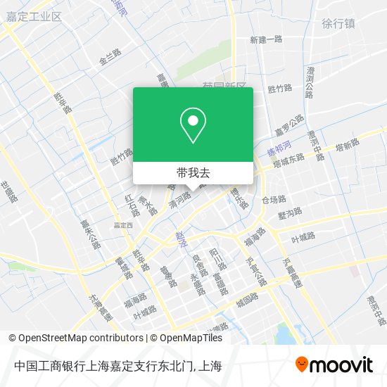 中国工商银行上海嘉定支行东北门地图