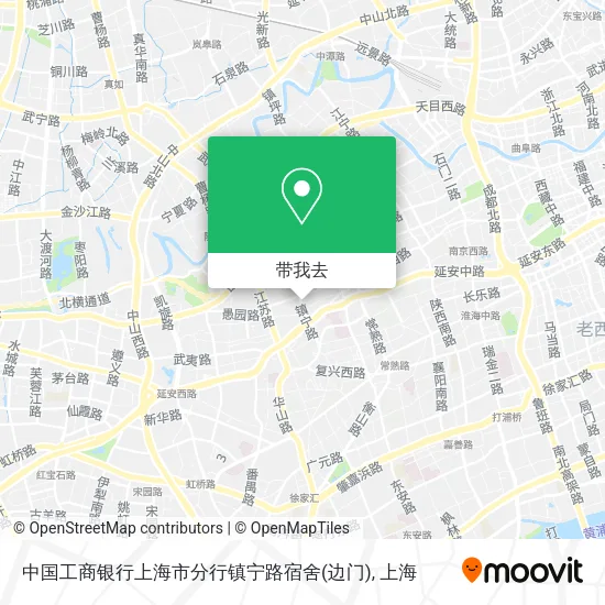 中国工商银行上海市分行镇宁路宿舍(边门)地图