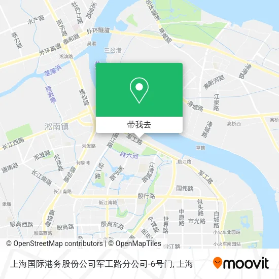 上海国际港务股份公司军工路分公司-6号门地图