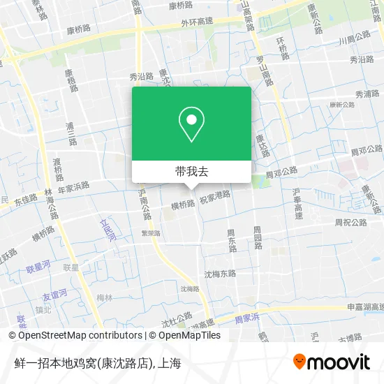 鲜一招本地鸡窝(康沈路店)地图