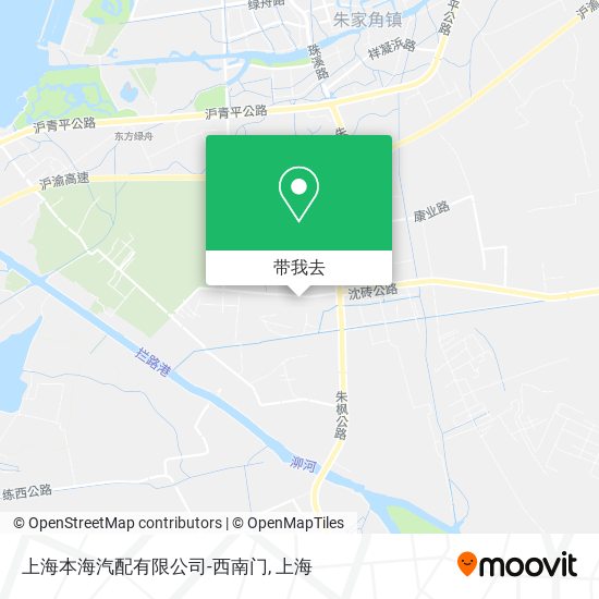 上海本海汽配有限公司-西南门地图