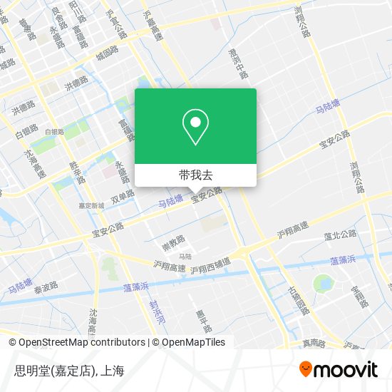 思明堂(嘉定店)地图
