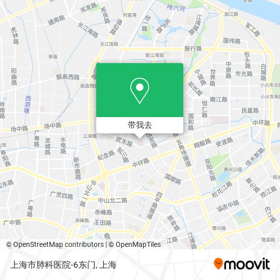 上海市肺科医院-6东门地图