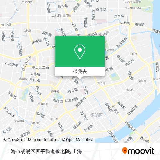 上海市杨浦区四平街道敬老院地图