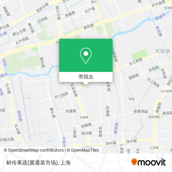 鲜伶果蔬(翼通菜市场)地图