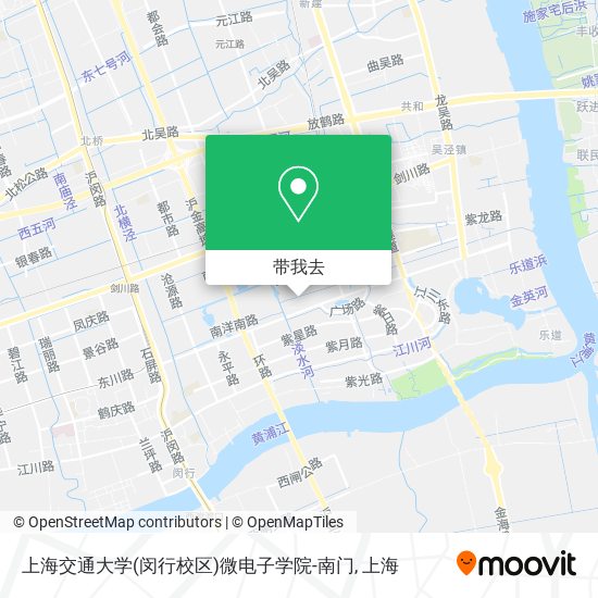 上海交通大学(闵行校区)微电子学院-南门地图