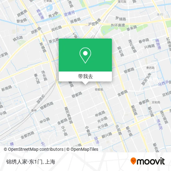 锦绣人家-东1门地图