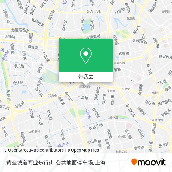 黄金城道商业步行街-公共地面停车场地图