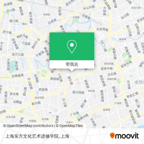 上海东方文化艺术进修学院地图