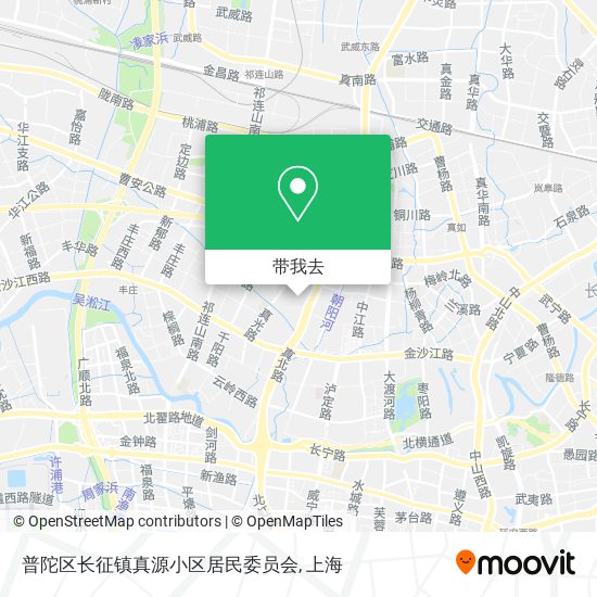 普陀区长征镇真源小区居民委员会地图