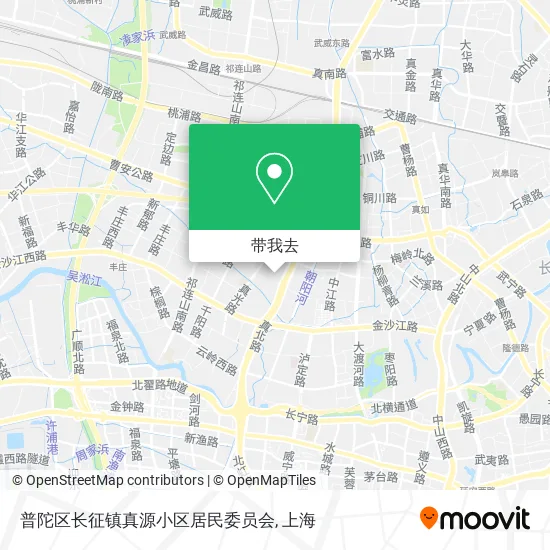 普陀区长征镇真源小区居民委员会地图