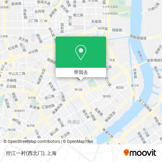 控江一村(西北门)地图