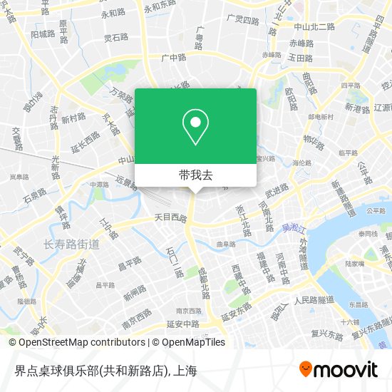 界点桌球俱乐部(共和新路店)地图