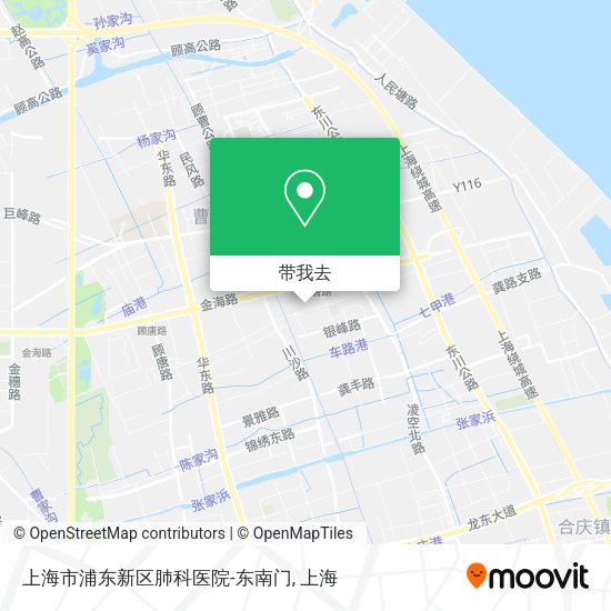 上海市浦东新区肺科医院-东南门地图
