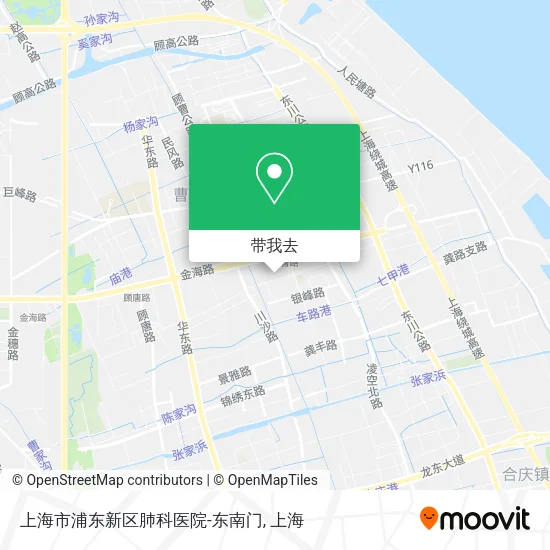 上海市浦东新区肺科医院-东南门地图