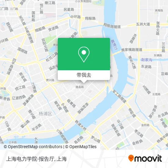 上海电力学院-报告厅地图