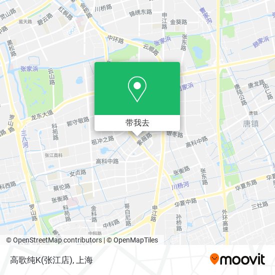 高歌纯K(张江店)地图