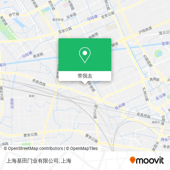 上海基田门业有限公司地图