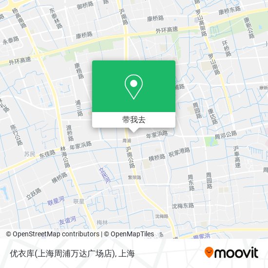 优衣库(上海周浦万达广场店)地图