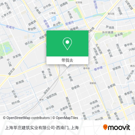 上海莘庄建筑实业有限公司-西南门地图