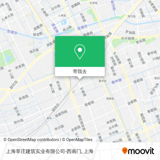 上海莘庄建筑实业有限公司-西南门地图