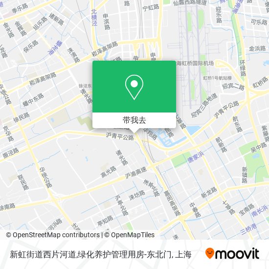 新虹街道西片河道,绿化养护管理用房-东北门地图