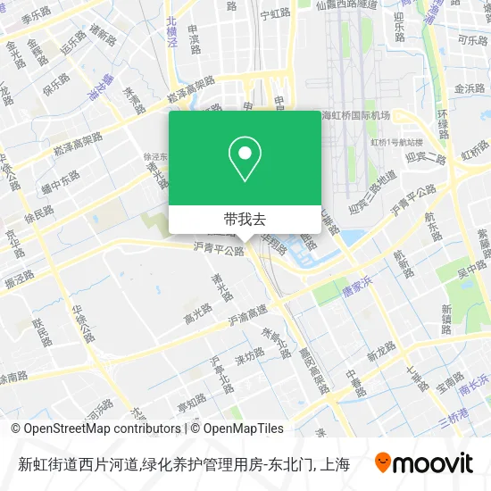 新虹街道西片河道,绿化养护管理用房-东北门地图