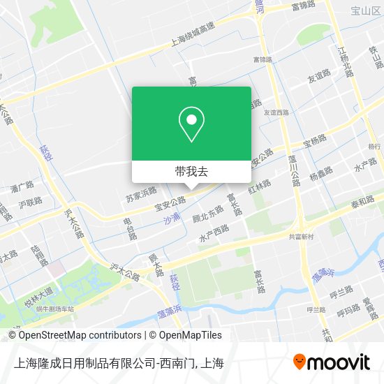 上海隆成日用制品有限公司-西南门地图
