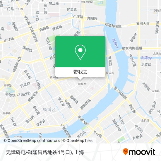 无障碍电梯(隆昌路地铁4号口)地图
