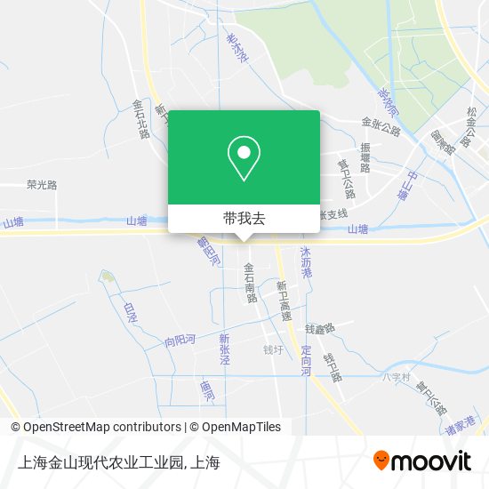 上海金山现代农业工业园地图