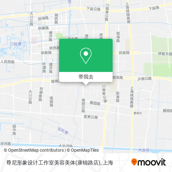 尊尼形象设计工作室美容美体(康锦路店)地图