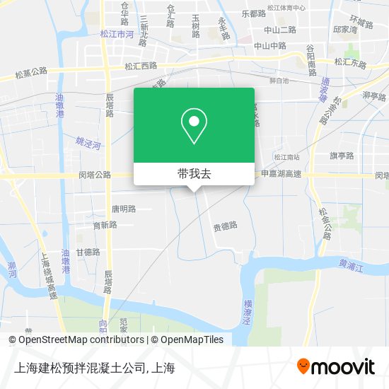 上海建松预拌混凝土公司地图