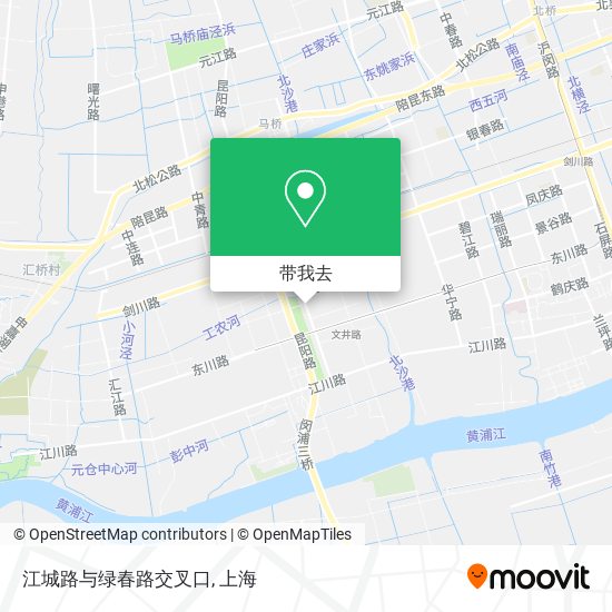 江城路与绿春路交叉口地图