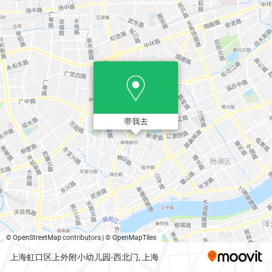 上海虹口区上外附小幼儿园-西北门地图