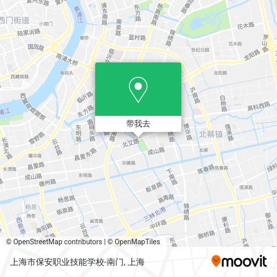 上海市保安职业技能学校-南门地图