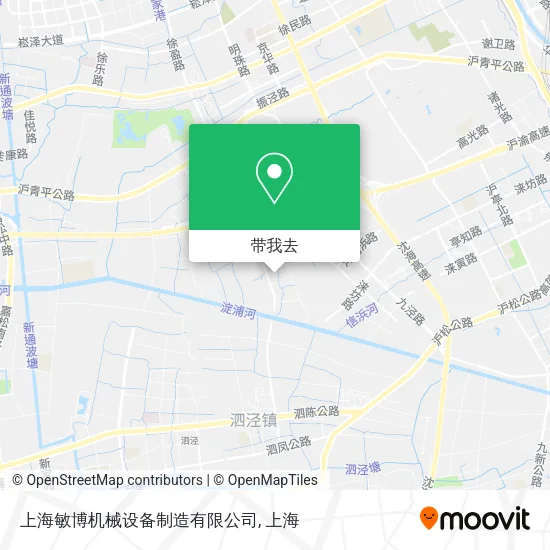 上海敏博机械设备制造有限公司地图