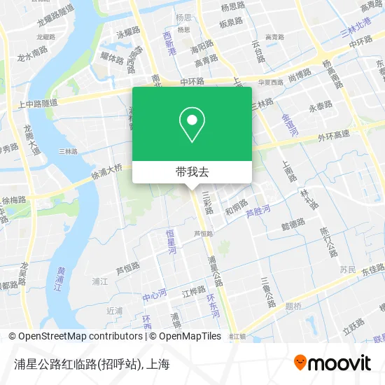 浦星公路红临路(招呼站)地图