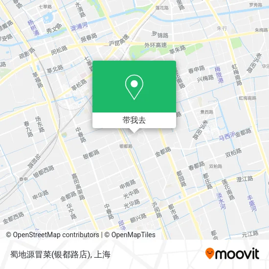 蜀地源冒菜(银都路店)地图