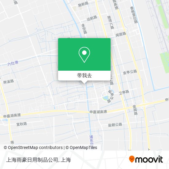 上海雨豪日用制品公司地图