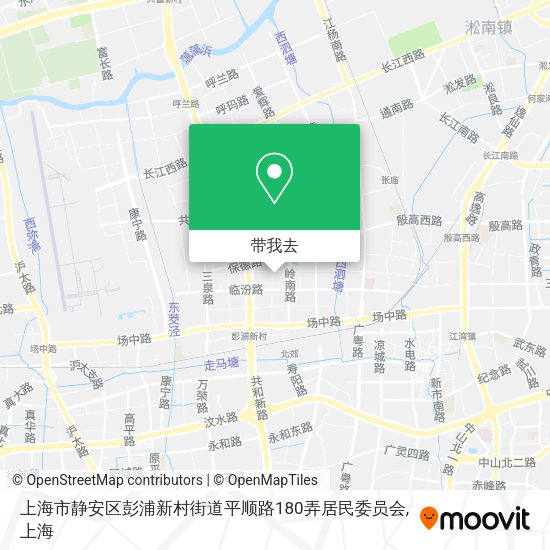 上海市静安区彭浦新村街道平顺路180弄居民委员会地图