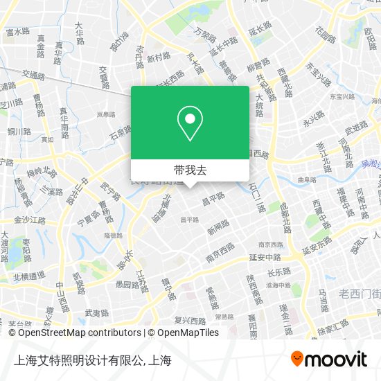 上海艾特照明设计有限公地图