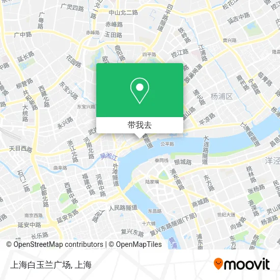 上海白玉兰广场地图