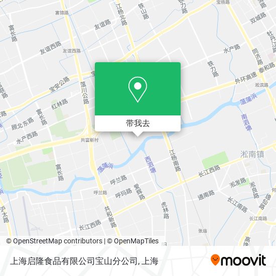 上海启隆食品有限公司宝山分公司地图