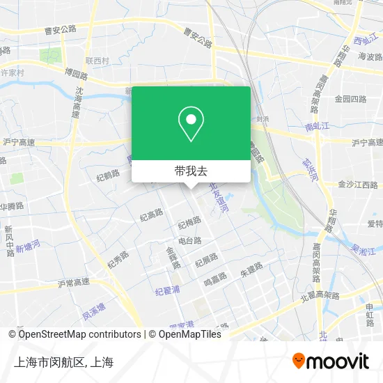 上海市闵航区地图