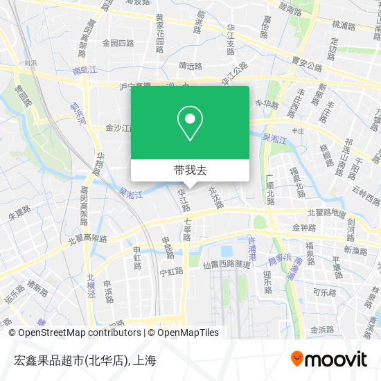 宏鑫果品超市(北华店)地图