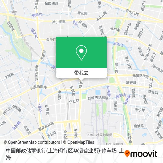 中国邮政储蓄银行(上海闵行区华漕营业所)-停车场地图
