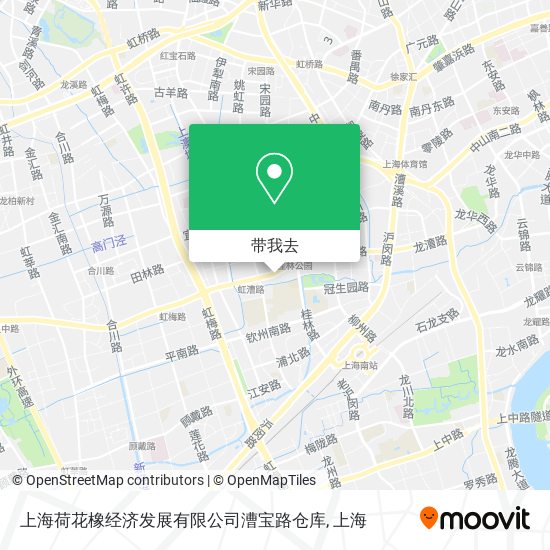 上海荷花橡经济发展有限公司漕宝路仓库地图