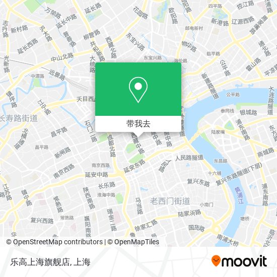 乐高上海旗舰店地图