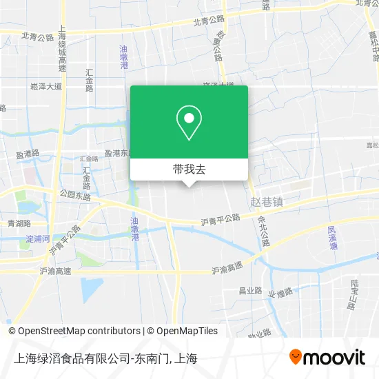 上海绿滔食品有限公司-东南门地图
