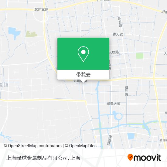 上海绿球金属制品有限公司地图